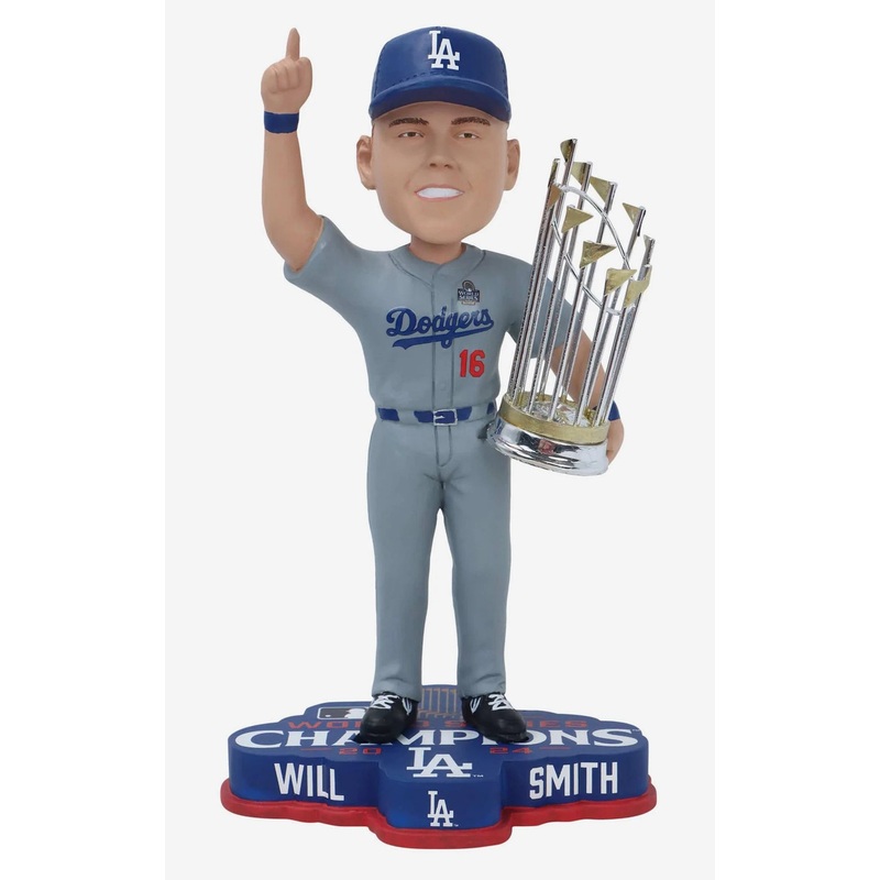 Will Smith Los Angeles Dodgers 2024 World Series Champions 8″ Bobblehead Bobble Head Doll