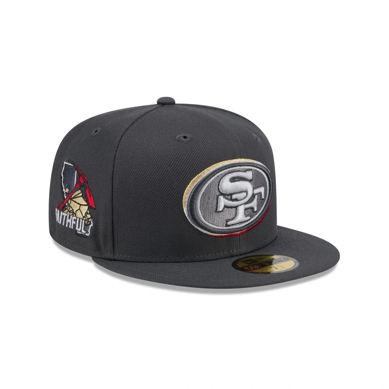 San Francisco 49ers 2024 Draft Gray 59FIFTY Fitted Hat