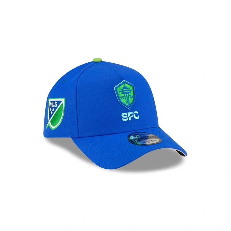 Seattle Sounders 2024 MLS Kickoff 9FORTY A-Frame Snapback Hat