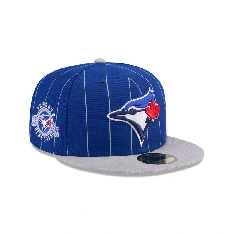 Toronto Blue Jays Throwback Pinstripe 59FIFTY Fitted Hat
