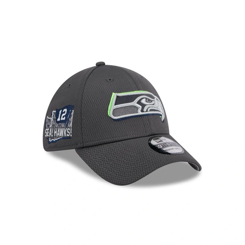 Seattle Seahawks 2024 Draft 39THIRTY Stretch Fit Hat