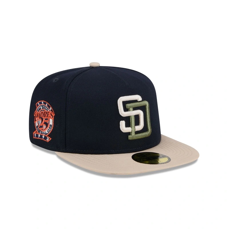 San Diego Padres Canvas 59FIFTY A-Frame Fitted Hat
