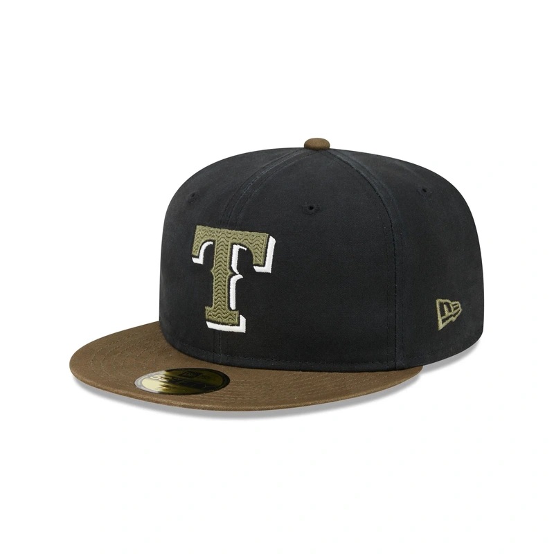 Texas Rangers Quilted Logo 59FIFTY Fitted Hat