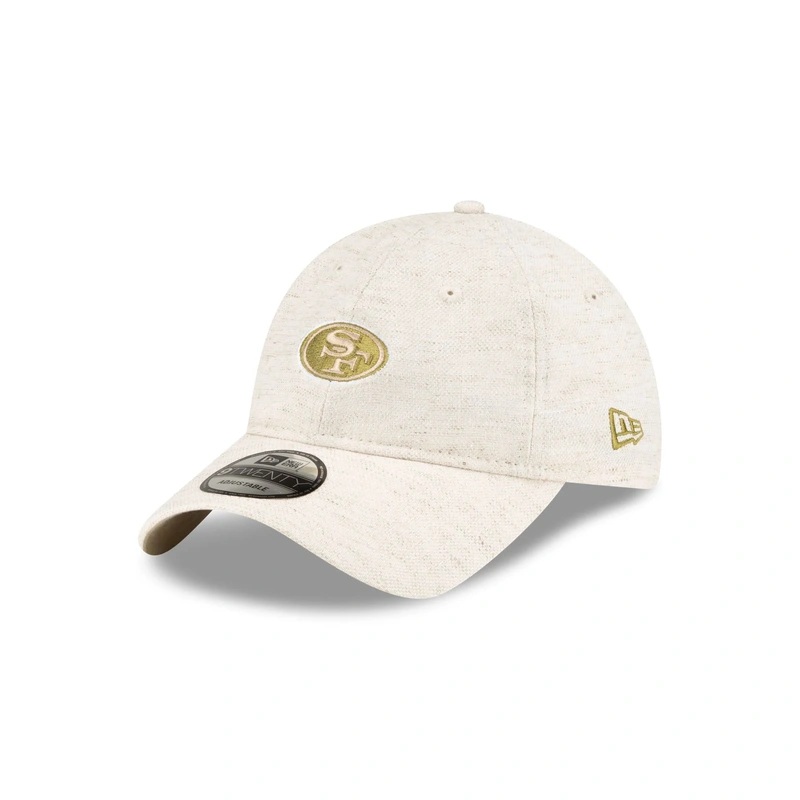 San Francisco 49ers White Hemp 9TWENTY Adjustable Hat