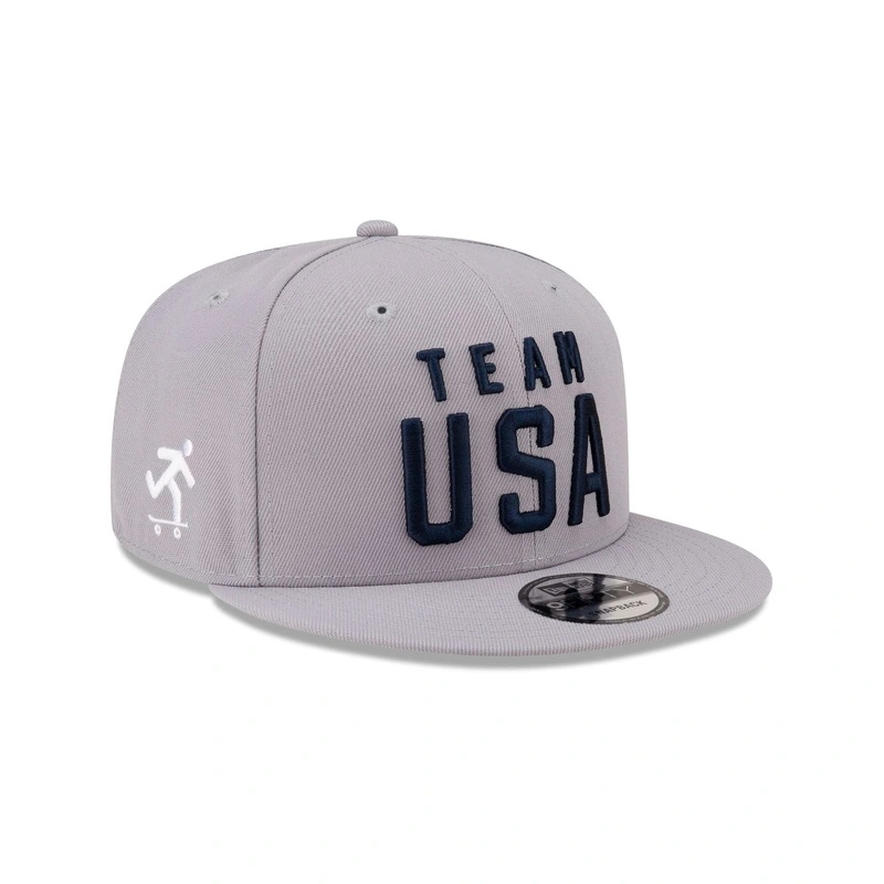 Team USA Skateboarding Gray 9FIFTY Snapback Hat
