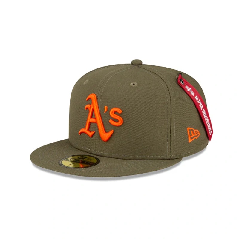 Alpha Industries X Oakland Athletics Green 59FIFTY Fitted Hat