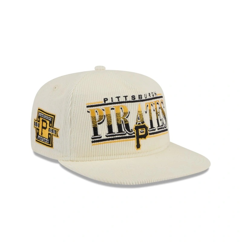Pittsburgh Pirates Throwback Corduroy Golfer Hat