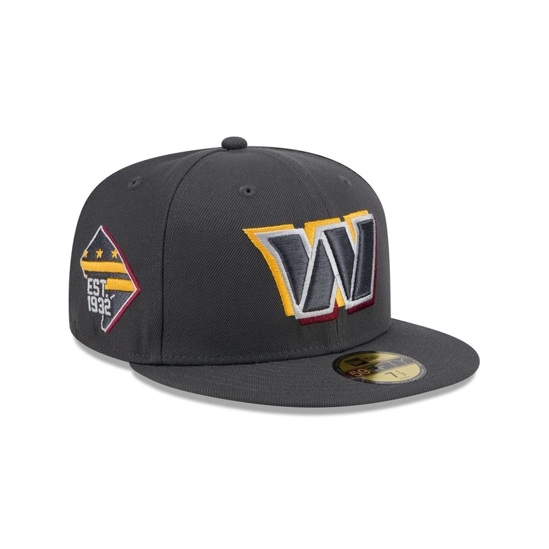 Washington Commanders 2024 Draft Gray 59FIFTY Fitted Hat