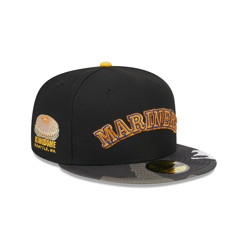 Seattle Mariners Metallic Camo 59FIFTY Fitted Hat