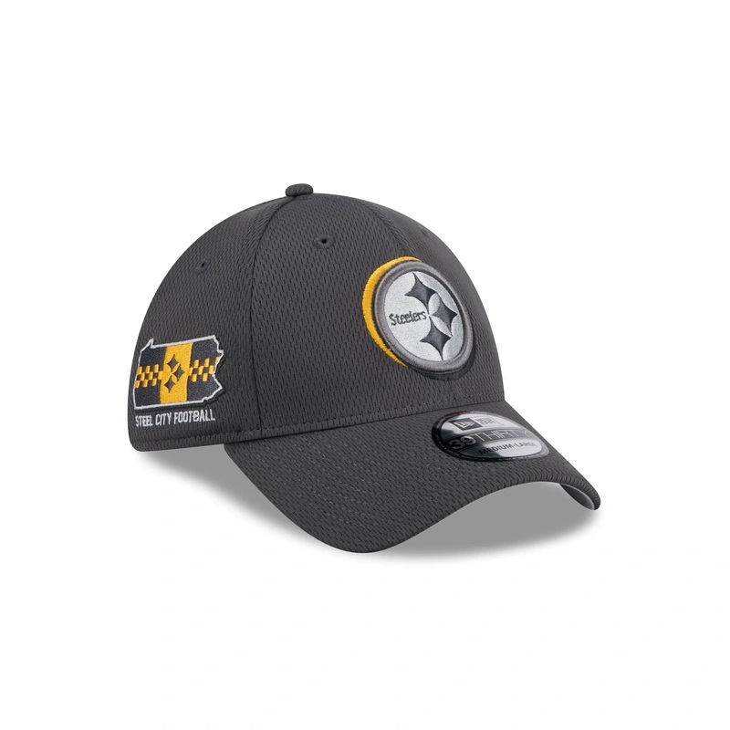 Pittsburgh Steelers 2024 Draft 39THIRTY Stretch Fit Hat