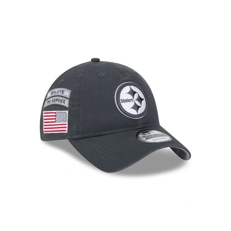 Pittsburgh Steelers 2024 Salute to Service 9TWENTY Adjustable Hat