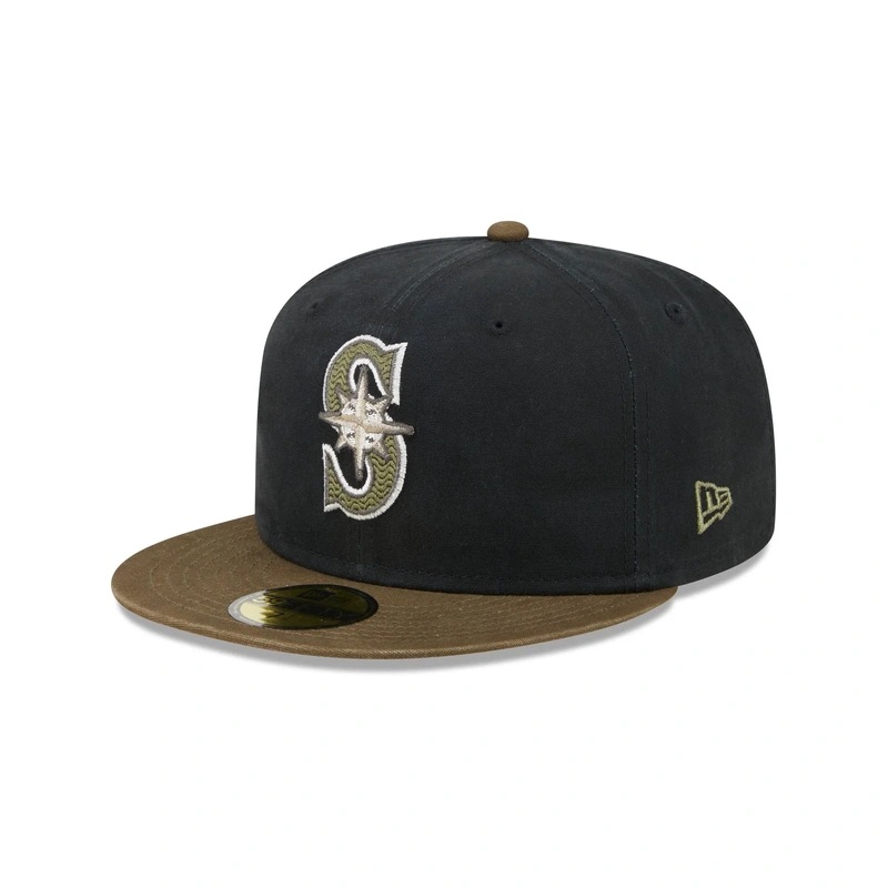 Seattle Mariners Quilted Logo 59FIFTY Fitted Hat