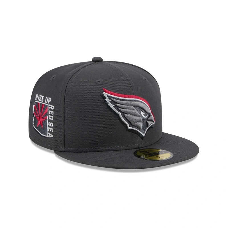 Arizona Cardinals 2024 Draft Gray 59FIFTY Fitted Hat
