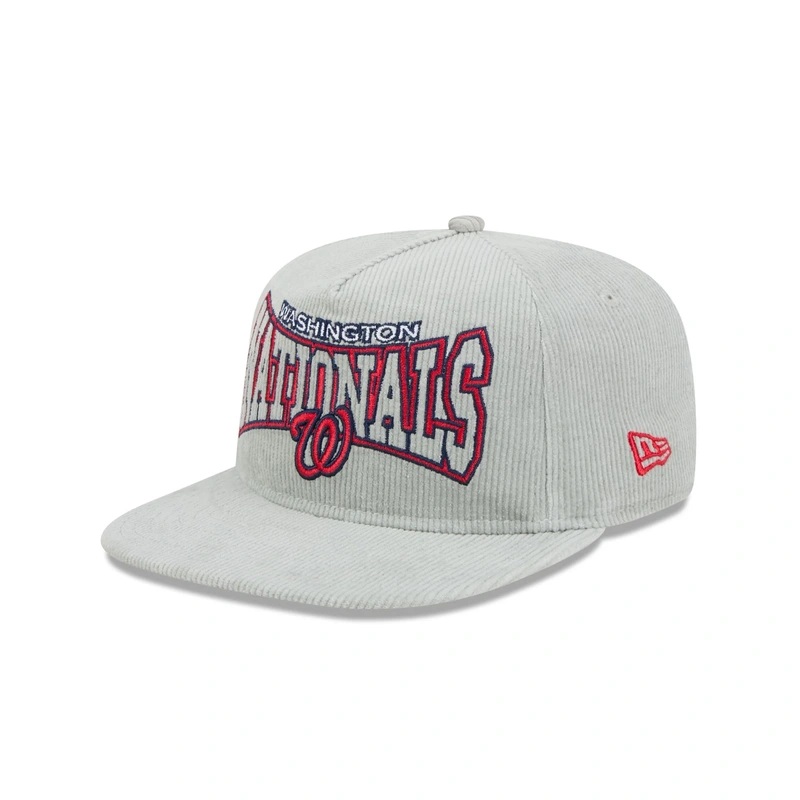 Washington Nationals Gray Cord Golfer Hat