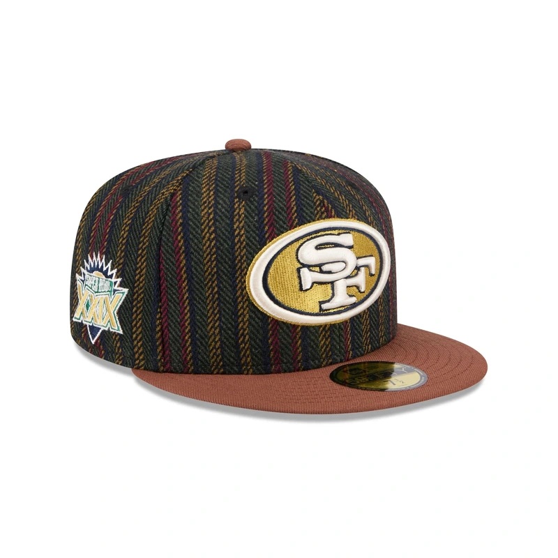 San Francisco 49ers Vintage Herringbone 59FIFTY Fitted Hat