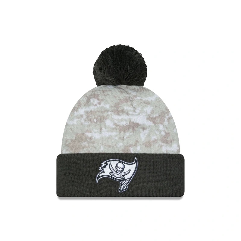 Tampa Bay Buccaneers 2024 Salute to Service Pom Knit Hat
