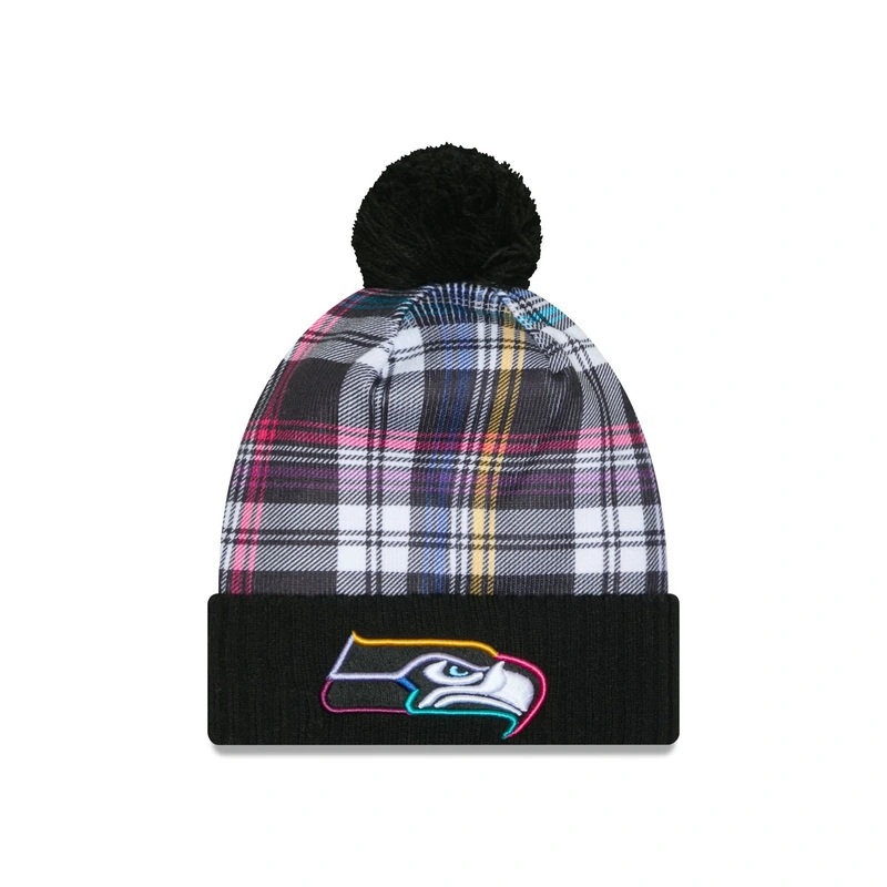 Seattle Seahawks 2024 Crucial Catch Sport Pom Knit Hat