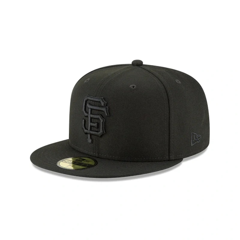 San Francisco Giants Blackout Basic 59FIFTY Fitted Hat