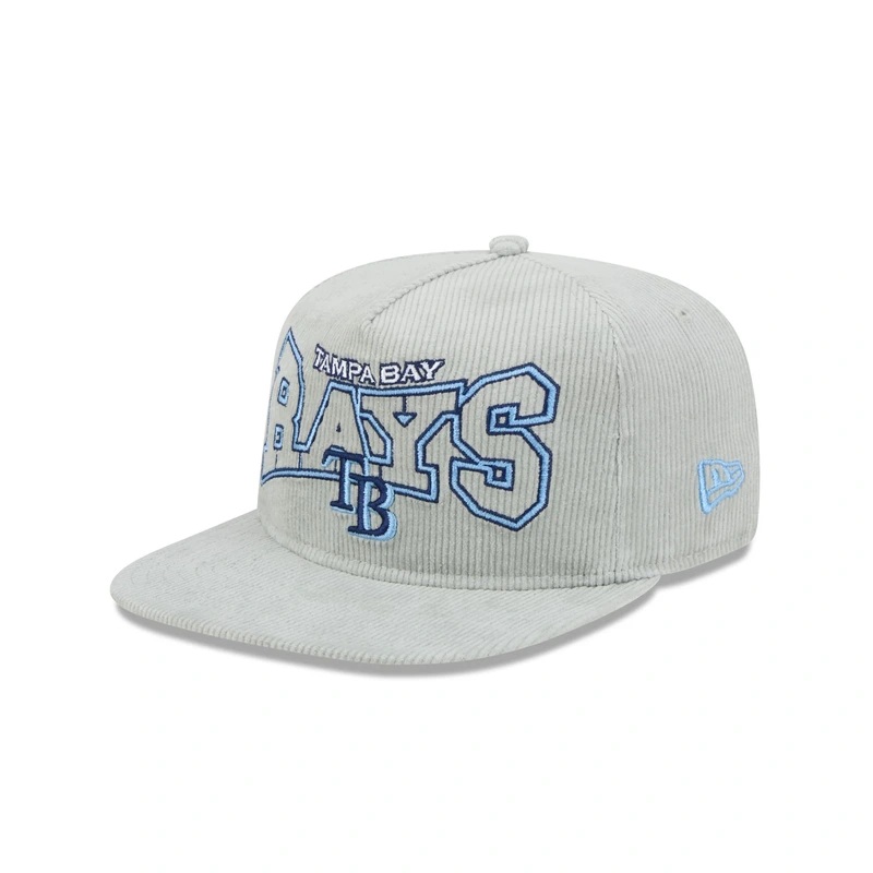 Tampa Bay Rays Gray Cord Golfer Hat