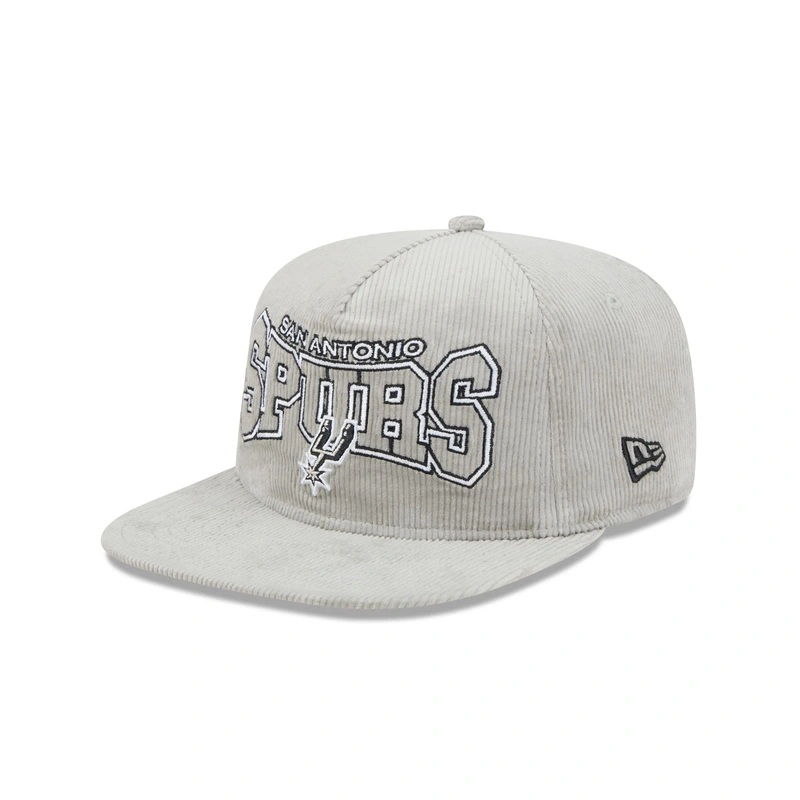 San Antonio Spurs Gray Cord Golfer Hat