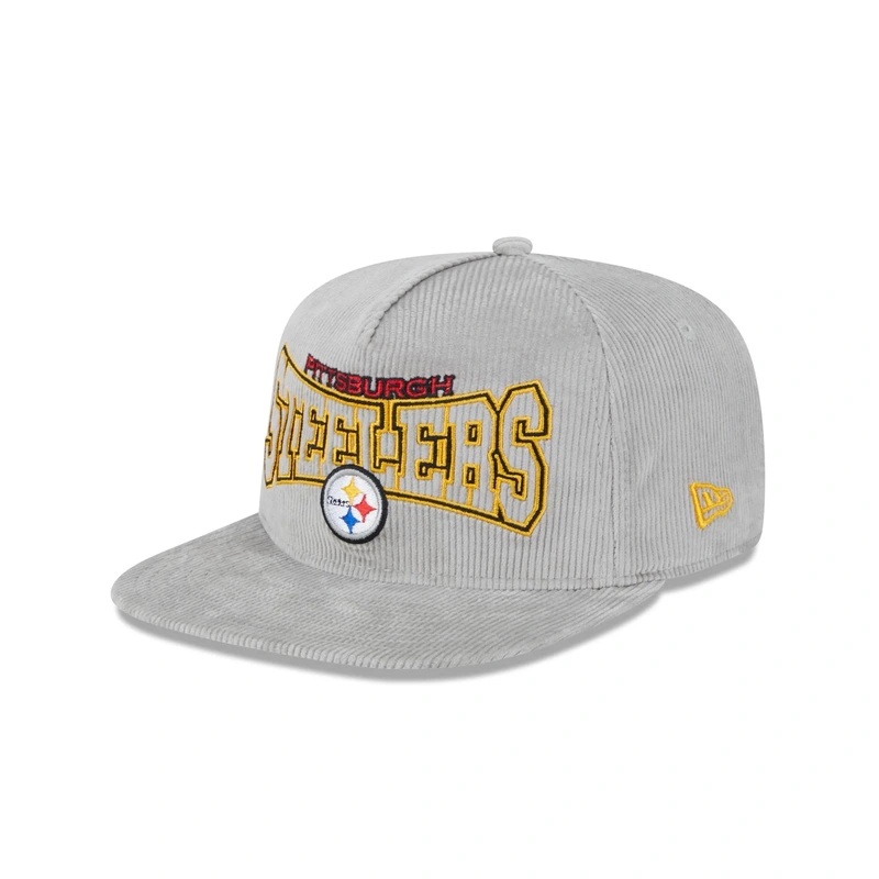 Pittsburgh Steelers Gray Cord Golfer Hat