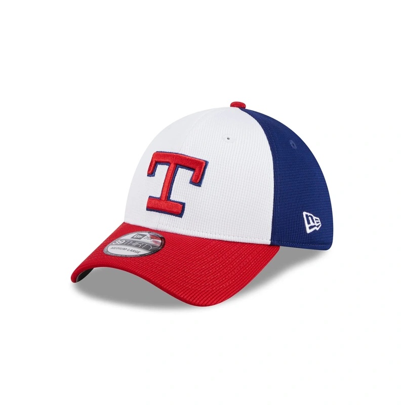 Texas Rangers 2024 Batting Practice 39THIRTY Stretch Fit Hat