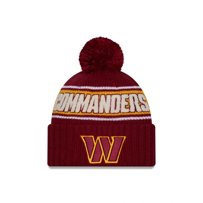 Washington Commanders 2024 Cold Weather Sport Pom Knit Hat