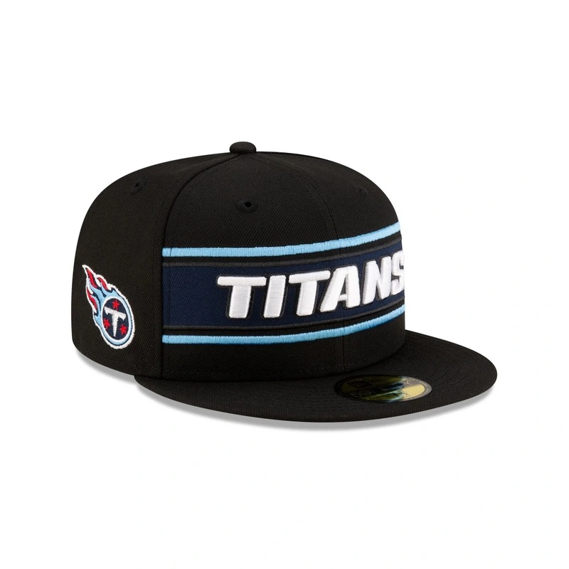 Tennessee Titans 2024 Sideline Black 59FIFTY Fitted Hat