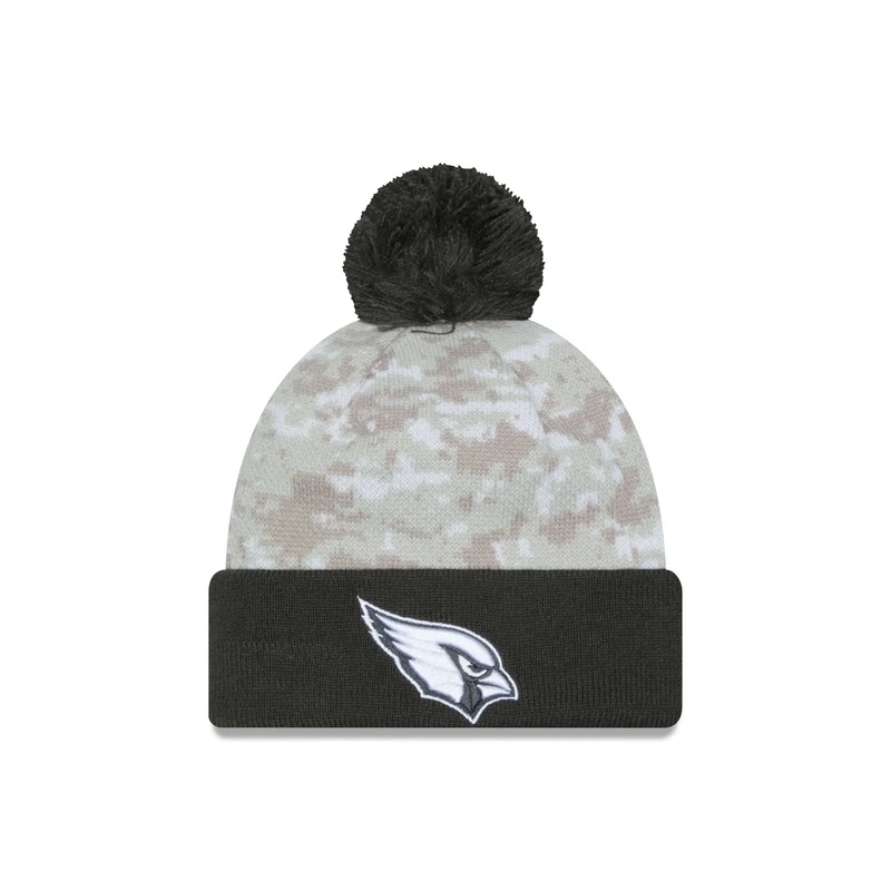 Arizona Cardinals 2024 Salute to Service Pom Knit Hat