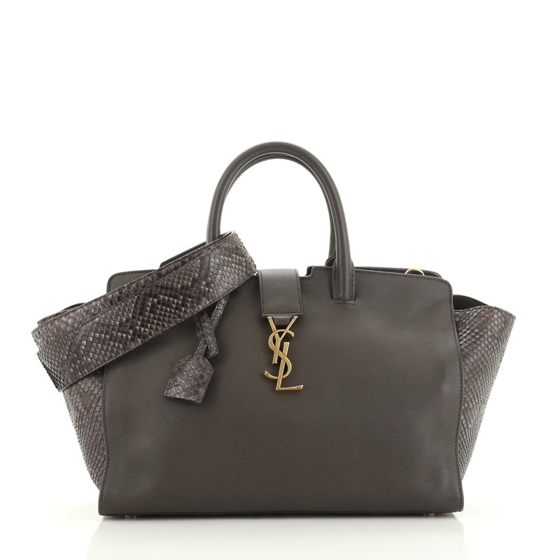 Monogram Cabas Downtown Leather with Python Small S744816728250
