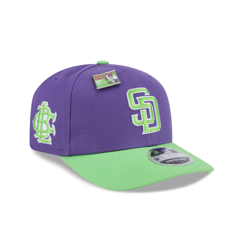 Big League Chew X San Diego Padres Swingin’ Sour Apple 9SEVENTY Stretch-Snap Hat