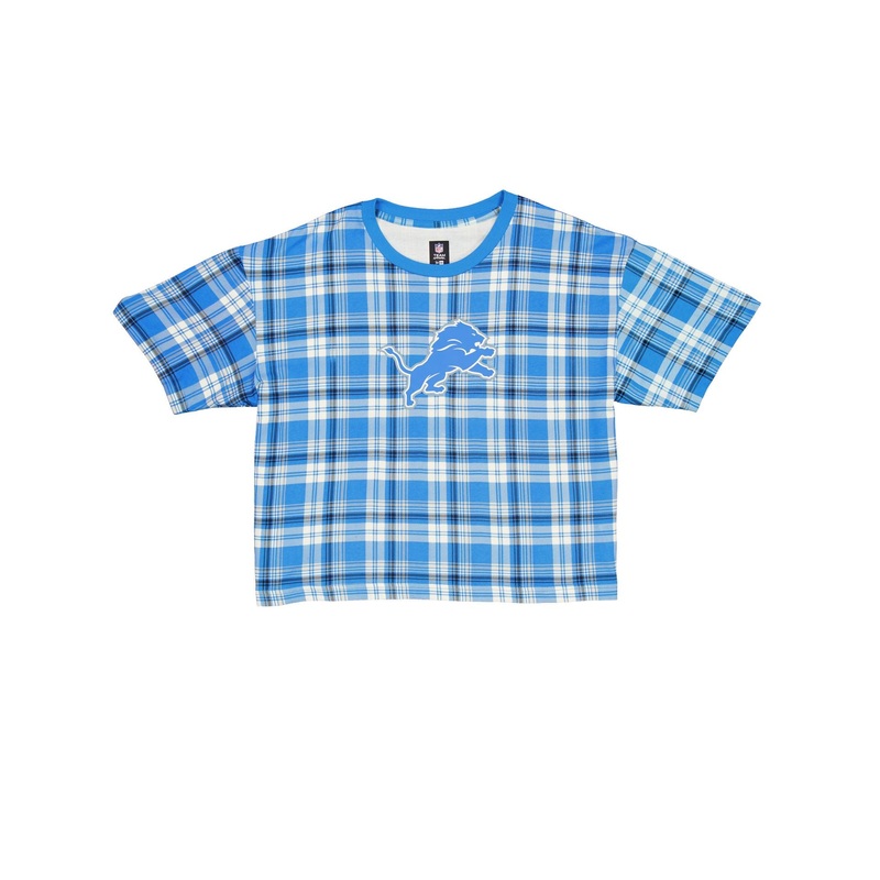 Detroit Lions 3rd Down Plaid Women’s T-Shirt