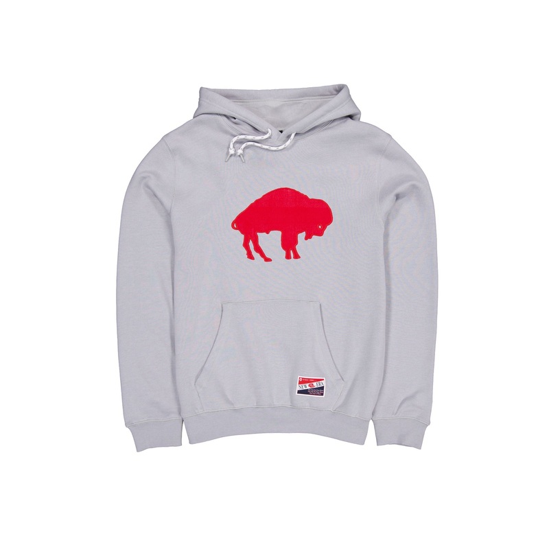 Buffalo Bills Throwback Gray Hoodie