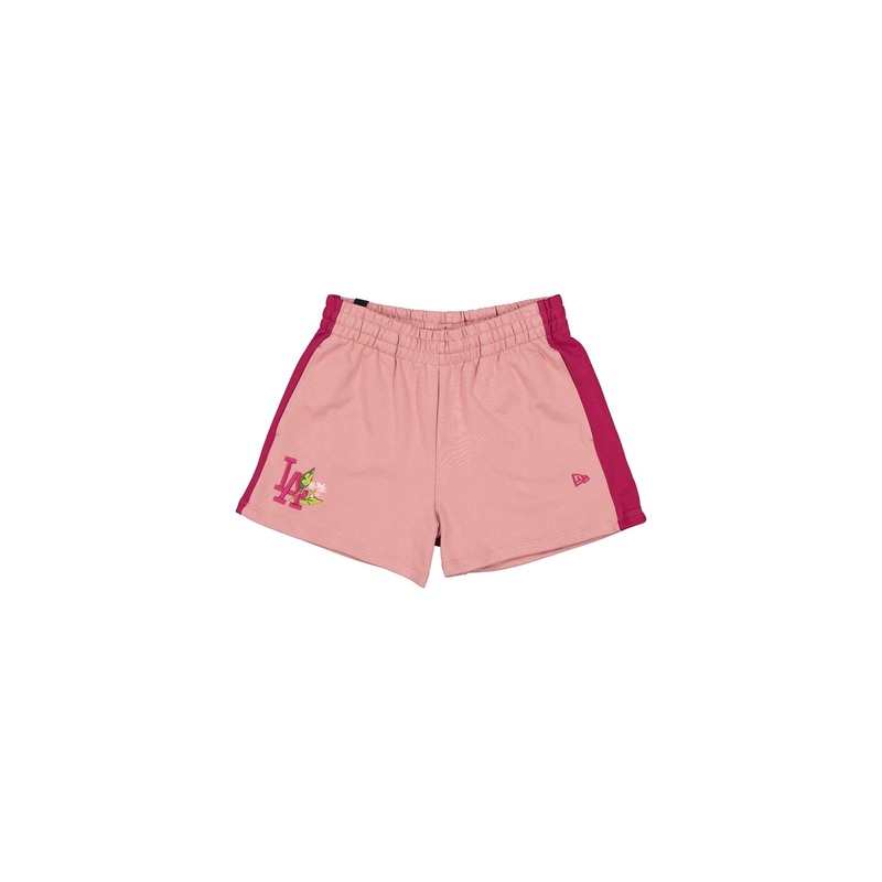 Los Angeles Dodgers Women’s High Waisted Cosmetic Pink Floral Shorts