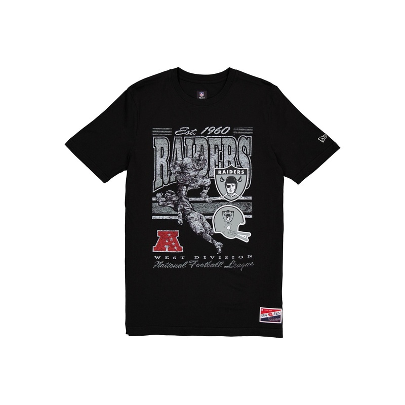 Las Vegas Raiders Throwback Distress T-Shirt