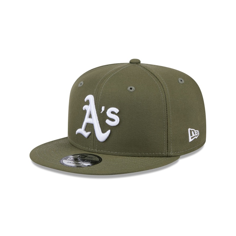 Athletics Olive 9FIFTY Snapback Hat