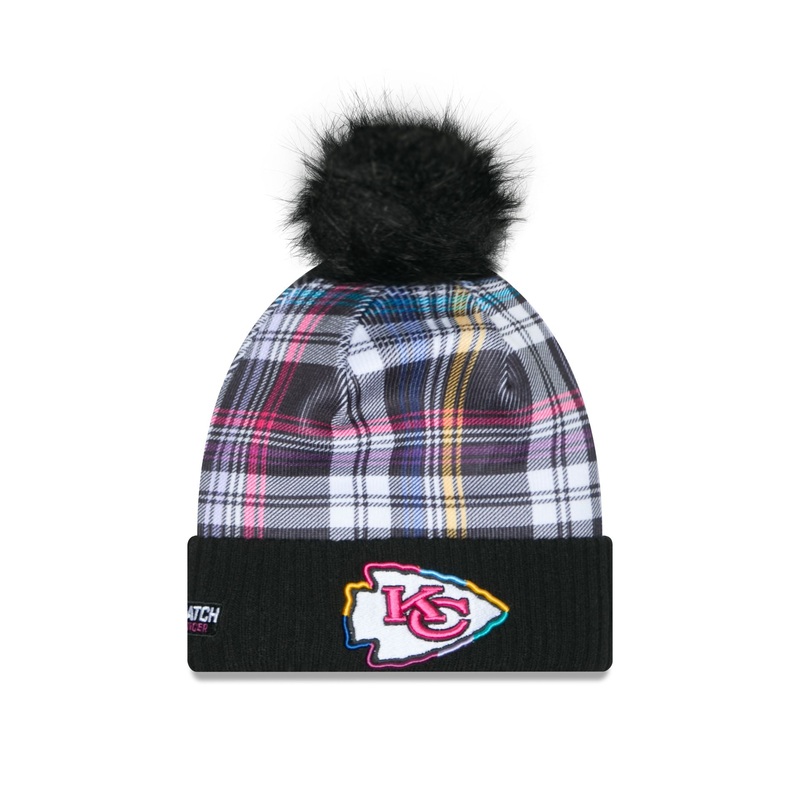 Kansas City Chiefs 2024 Crucial Catch Women’s Pom Knit Hat