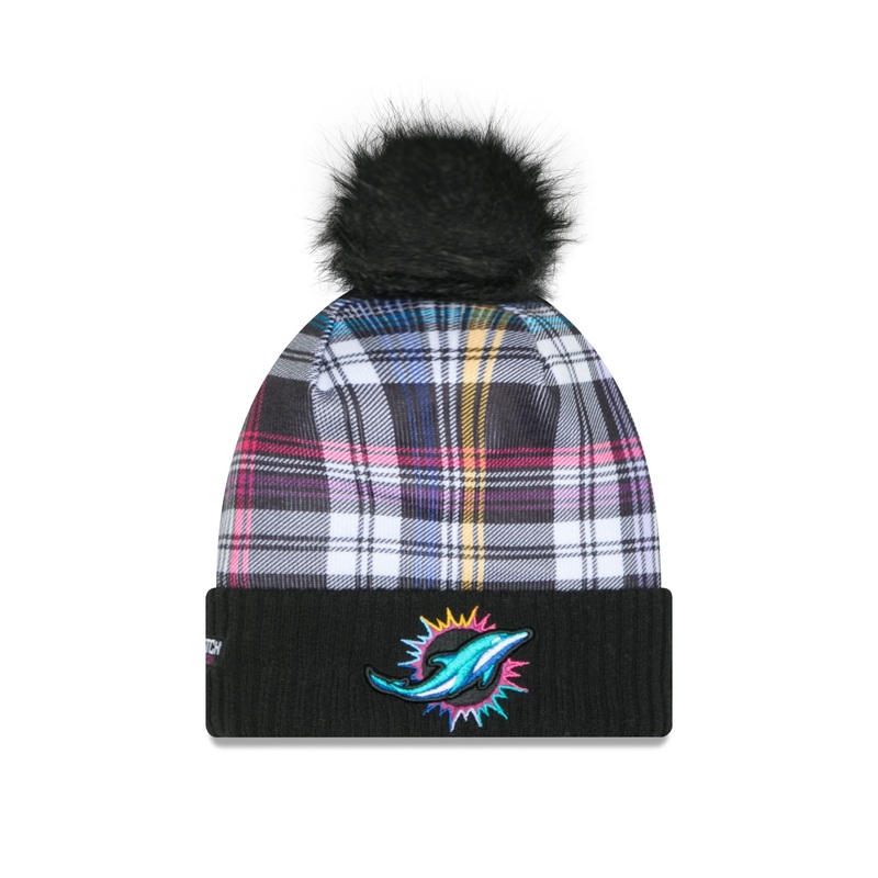 Miami Dolphins 2024 Crucial Catch Women’s Pom Knit Hat