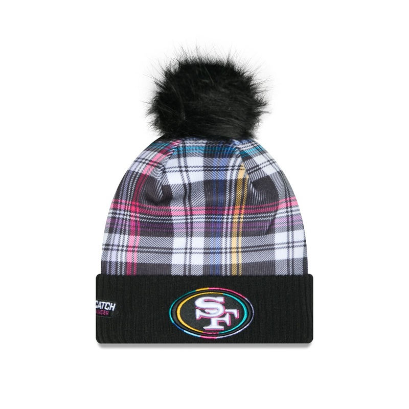 San Francisco 49ers 2024 Crucial Catch Women’s Pom Knit Hat
