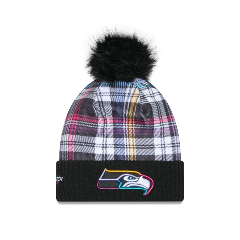 Seattle Seahawks 2024 Crucial Catch Women’s Pom Knit Hat