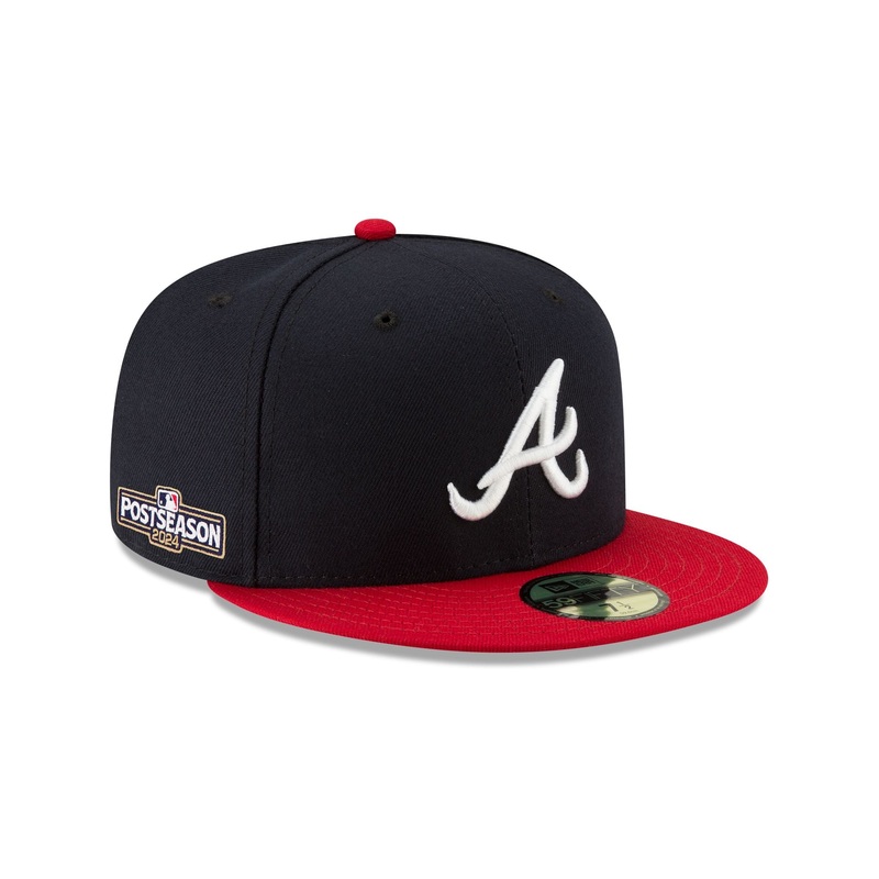 Atlanta Braves 2024 Post Season Side Patch 59FIFTY Fitted Hat