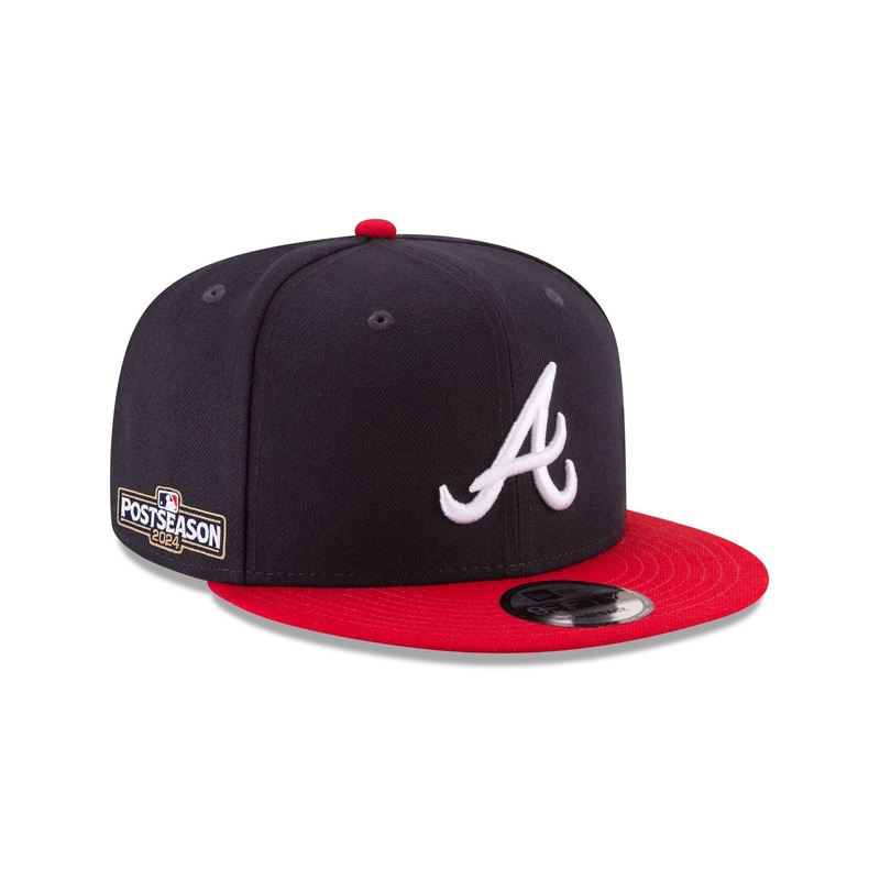 Atlanta Braves 2024 Post Season Side Patch 9FIFTY Snapback Hat