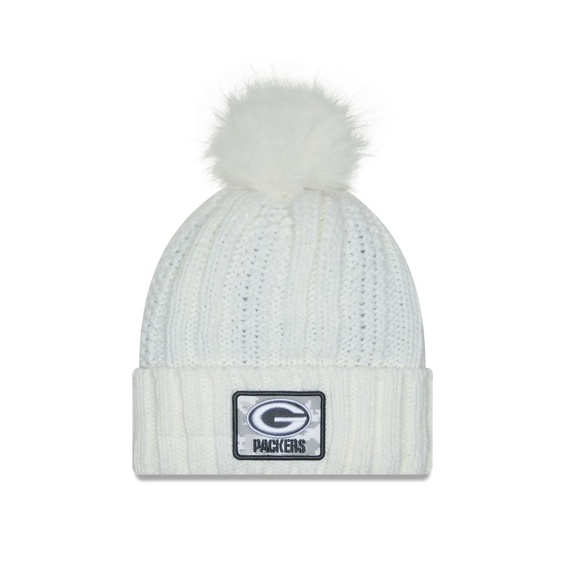Green Bay Packers 2024 Salute to Service Women’s Pom Knit Hat