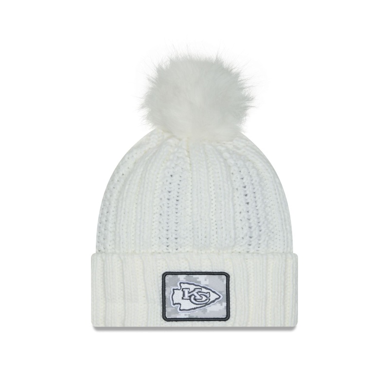 Kansas City Chiefs 2024 Salute to Service Women’s Pom Knit Hat