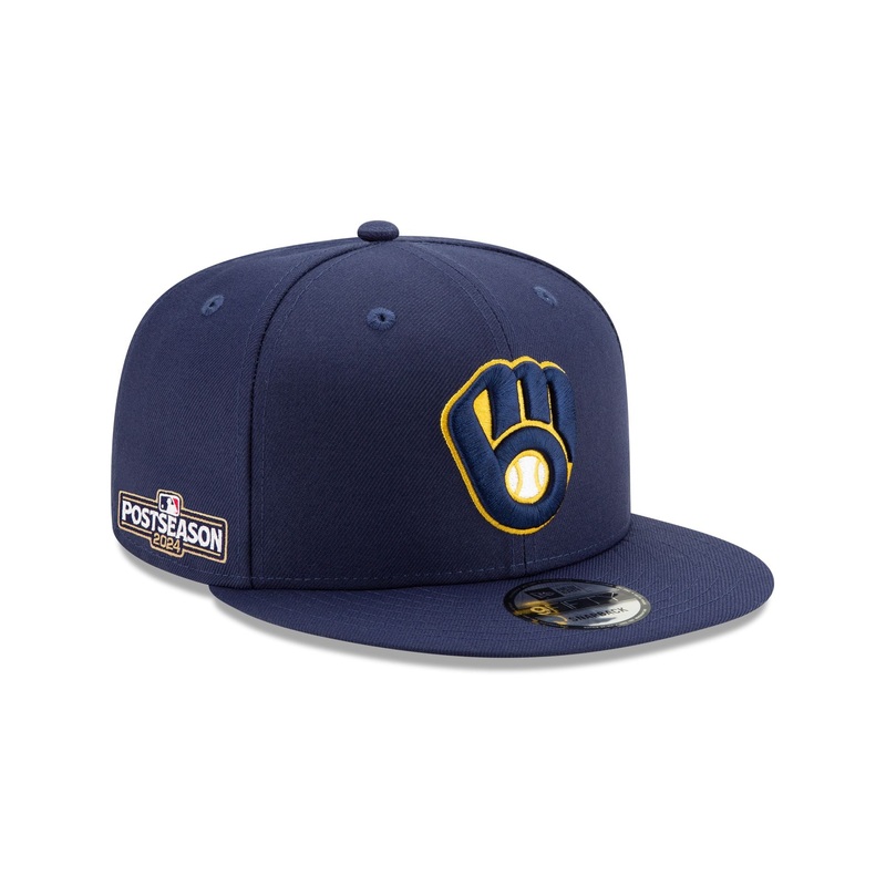 Milwaukee Brewers 2024 Postseason Side Patch 9FIFTY Snapback Hat
