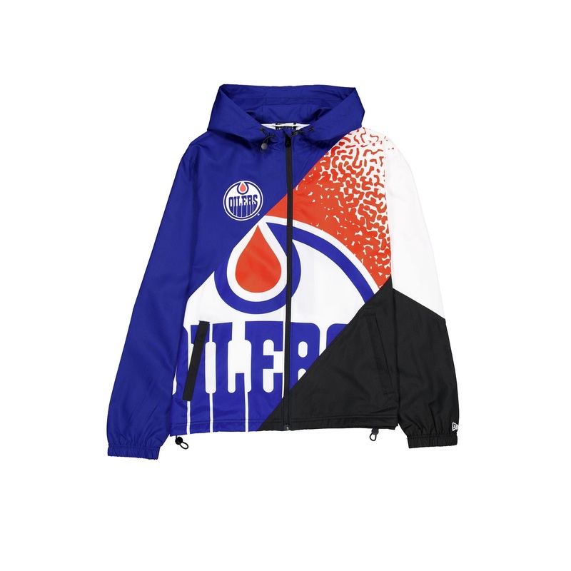Edmonton Oilers Sport Classics Color Block Windbreaker