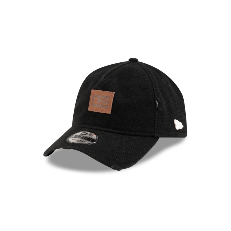Forge Leather Patch Black 9FORTY A-Frame Adjustable Hat