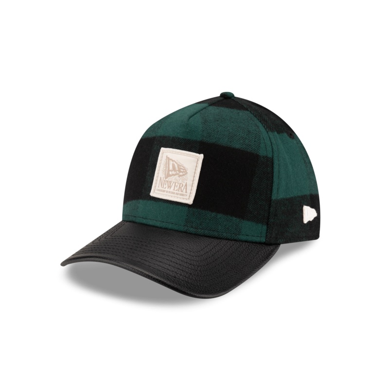 Lumber Plaid Kelly Green 9FORTY A-Frame Adjustable Hat