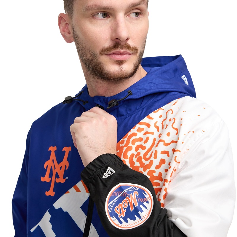 New York Mets Sport Classics Color Block Windbreaker