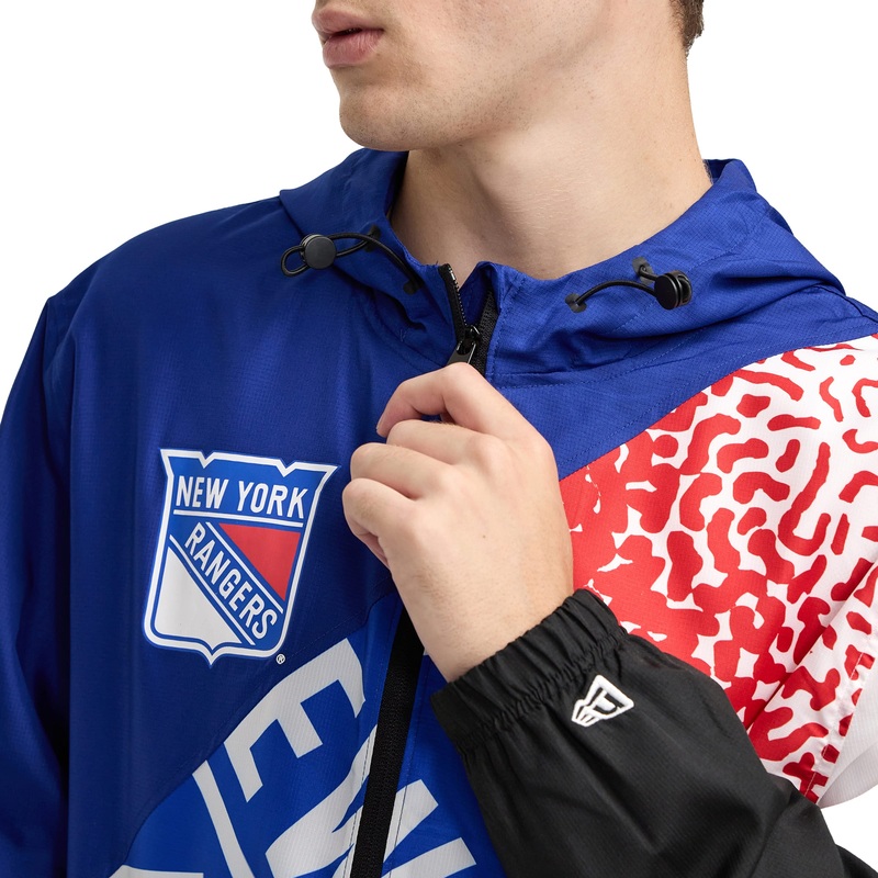 New York Rangers Sport Classics Color Block Windbreaker